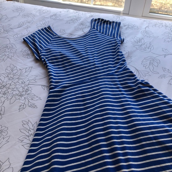 KOHL’S Blue and White Striped Dress - Picture 2 of 11
